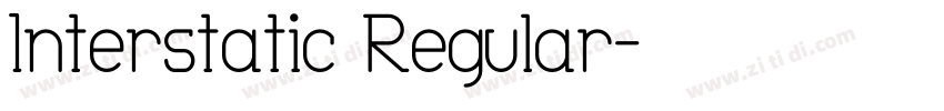 Interstatic Regular字体转换